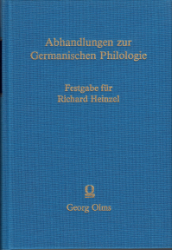 Abhandlungen zur Germanischen Philologie