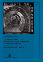 Das ästhetische Dilemma der italienischen Komponisten in den 1590er Jahren