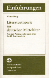Literaturtheorie im deutschen Mittelalter