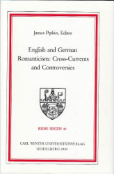 Buchcover English and German Romanticism: Cross-Currents and Controversies