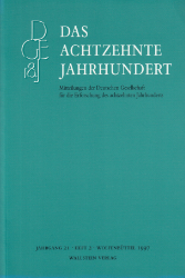 Das Achtzehnte Jahrhundert. Jahrgang 21, Heft 2