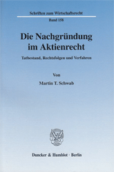 Die Nachgründung im Aktienrecht