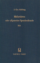 Mithridates. Band III.3: Beschluß der Amerikanischen Sprachen