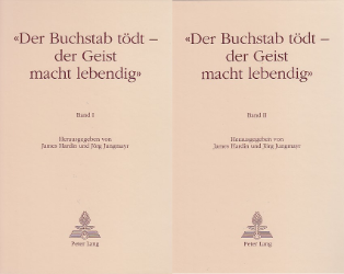 «Der Buchstab tödt - Der Geist macht lebendig»