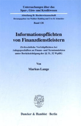 Informationspflichten von Finanzdienstleistern