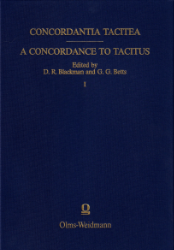 Cornelius Tacitus - Concordantia Tacitea/A Concordance to Tacitus. Volume 1