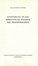 Einführung in das semantische Studium des Französischen