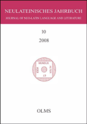 Neulateinisches Jahrbuch. Band 10 (2008)