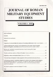 Journal of Roman Military Equipment Studies, Volume 4 (1993)