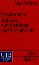Gesammelte Aufsätze zur Soziologie und Sozialpolitik