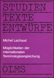 Möglichkeiten der internationalen Terminologieangleichung am Beispiel des Maschinenteils Lager und seiner Bedeutung