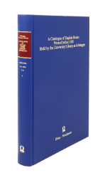 A Catalogue of English Books Printed before 1801 Held by the University Library at Göttingen. Part IV: Acquisitions and Archival Records. Volume 2