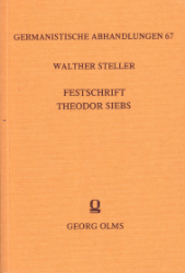 Festschrift Theodor Siebs