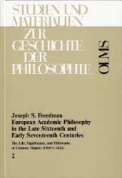 European Academic Philosophy in the Late Sixteenth and Early Seventeenth Centuries. Volume 2