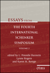 Essays from the Fourth International Schenker Symposium. Volume 2