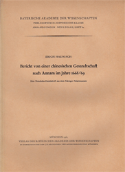 Bericht von einer chinesischen Gesandtschaft nach Annam im Jahre 1668/69