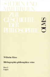 Bibliographia philosophica vetus. Pars 2