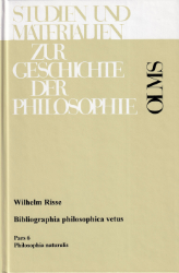 Bibliographia philosophica vetus. Pars 6