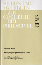 Bibliographia philosophica vetus. Pars 8.3