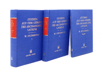 Studien auf dem Gebiete des Archaischen Lateins. Zwei Bände und Registerband