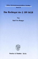 Das Rechtsgut des § 189 StGB