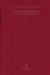 Urkundenbuch zur Geschichte der Deutschen in Siebenbürgen. Band III