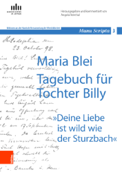 Maria Blei. Tagebuch für Tochter Billy