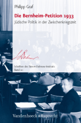 Die Bernheim-Petition 1933 - Graf, Philipp