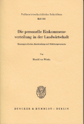 Die personelle Einkommensverteilung in der Landwirtschaft