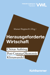 Buchcover Herausgeforderte Wirtschaft
