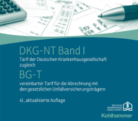 Tarif der Deutschen Krankenhausgesellschaft für die Abrechnung erbrachter Leistungen und für die Kostenerstattung vom Arzt an das Krankenhaus zugleich BG-T, vereinbarter Tarif für die Abrechnung mit den gesetzlichen Unfallversicherungsträgern