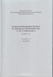 Incipitarium liturgischer Hymnen in ostslavischen Handschriften des 11. bis 13. Jahrhunderts. Teil III