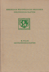 Rheinisch-Westfälische Akademie der Wissenschaften. Geisteswissenschaften; Band 30