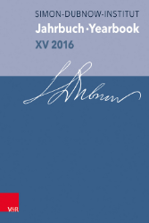 Jahrbuch des Simon-Dubnow-Instituts/Simon Dubnow Institute Yearbook; XV/2016