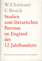 Studien zum literarischen Patronat im England des 12. Jahrhunderts