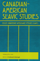 Canadian-American Slavic Studies/Revue canadienne américaine d'études slaves. Volume 54,4 (2020)