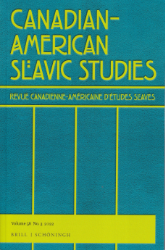 Canadian-American Slavic Studies/Revue canadienne américaine d'études slaves. Volume 56,3 (2022)