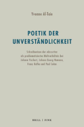 Buchcover Poetik der Unverständlichkeit