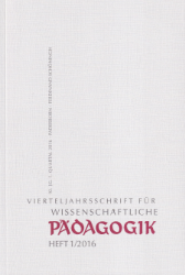 Vierteljahresschrift für wissenschaftliche Pädagogik. 92. Jahrgang. Heft 1