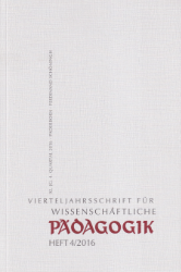 Vierteljahresschrift für wissenschaftliche Pädagogik. 92. Jahrgang. Heft 4