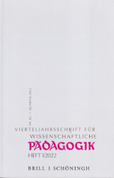 Vierteljahresschrift für wissenschaftliche Pädagogik. 98. Jahrgang. Heft 1