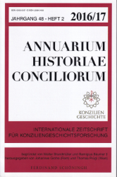 Annuarium Historiae Conciliorum - Jahrgang 48 (2016/17). Heft 2