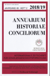 Annuarium Historiae Conciliorum - Jahrgang 49 (2018/19). Heft 2