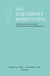 Das Achtzehnte Jahrhundert. Jahrgang 32, Heft 1