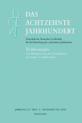 Zeitkonzepte - Zur Pluralisierung des Zeitdiskurses im langen 18. Jahrhundert