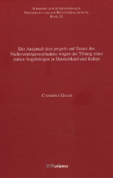 Der Anspruch 'iure proprio' auf Ersatz des Nichtvermögensschadens wegen der Tötung eines nahen Angehörigen in Deutschland und Italien