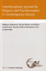 Interdisciplinary Journal for Religion and Transformation in Contemporary Society. Volume 5, issue 1 (2019)