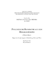Ptolemäische Bankpapyri aus dem Herakleopolites