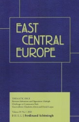 East Central Europe. Volume 50, Number 1 (2023)