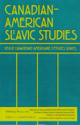 Buchcover Canadian-American Slavic Studies/Revue canadienne américaine d'études slaves. ...